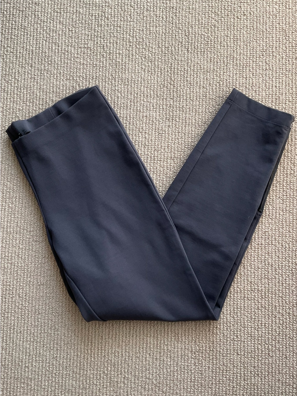 Eileen Fisher Pull On Pant with Ankle Zip Detail, Dark Grey